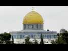 View of the Dome of the Rock as Muslims head for Friday prayers during Ramadan