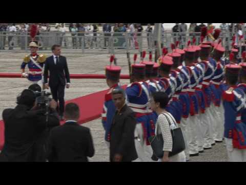 Brazilian president Lula receives his French counterpart in Brasilia