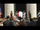 Coffin of Chile's ex-president Pinera arrives at Former National Congress
