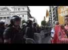 Protest outside Argentina's Congress as lower house debates Milei's reform package