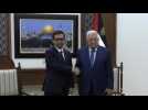 French FM meets Palestinian leader Mahmud Abbas