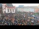 Thousands protest against far-right in Frankfurt