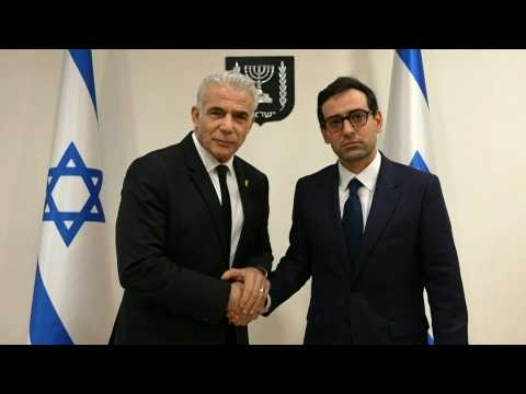 French FM Sejourne meets Israeli FM Israel Katz and opposition leader Yair Lapid