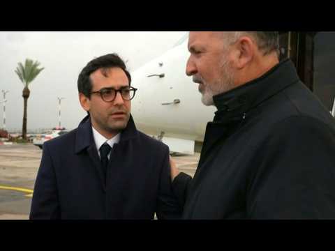 French Foreign minister Stephane Sejourne lands in Tel Aviv