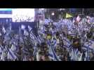 Anti govt Israelis demonstrate in Tel Aviv