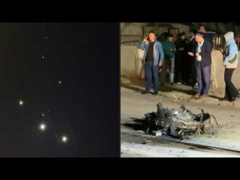 Interceptions light up the sky over Amman amid Iranian attack on Israel