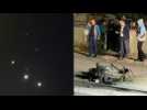 Interceptions light up the sky over Amman amid Iranian attack on Israel