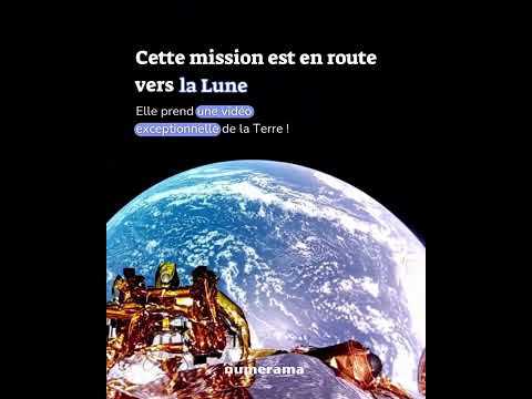 Les incroyable images de la Terre filmées par une mission lunaire #shorts
