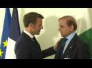 French President Emmanuel Macron meets Pakistani PM Shehbaz Sharif in New York