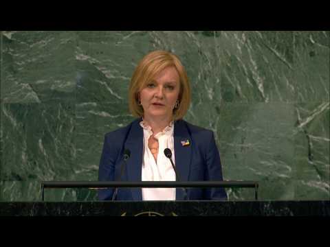 Truss at UN vows UK military aid 'until Ukraine prevails'