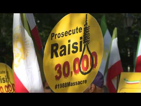 Protesters decry Iranian president's UNGA attendance in New York