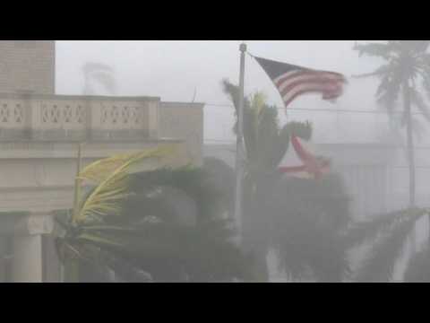 Hurricane Ian: Strong winds and heavy rain lash Punta Gorda in Florida