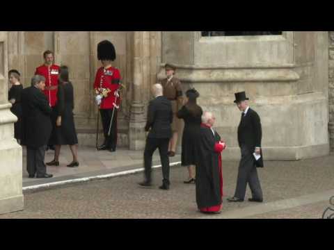 Guests arrive by coach for Queen Elizabeth II's funeral