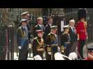 Royal Family watches Queen's coffin being loaded on to carriage after funeral