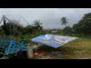 Strong winds as Hurricane Fiona hits Dominican Republic