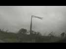 Strong winds in western Cuba as Hurricane Ian hits