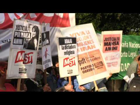 Dozens protest in front of Irani embassy in Buenos Aires