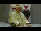 Pope Francis arrives at Our Lady of Arabia Cathedral
