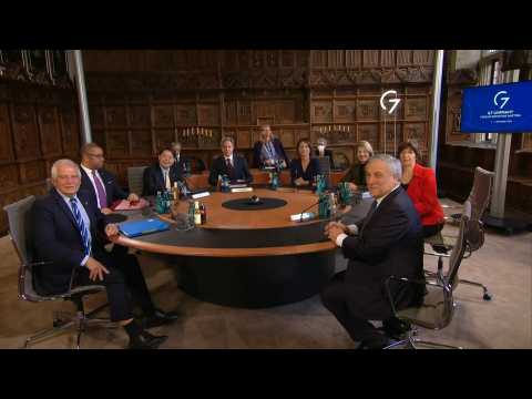 G7 foreign ministers arrive for working session in Germany
