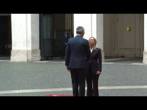 Italy PM Meloni meets NATO chief Stoltenberg in Rome