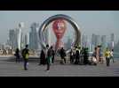 Timelapse of Qatar World Cup countdown clock in Doha