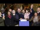 Champs-Élysées Christmas lights are turned on in Paris