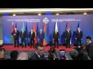 State leaders take group photo ahead of Moscow-led CSTO military alliance summit