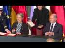 German Chancellor Scholz and French PM Borne sign energy declaration in Berlin