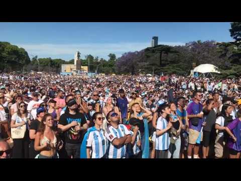 Argentina fans watch World Cup match against Mexico in Buenos Aires