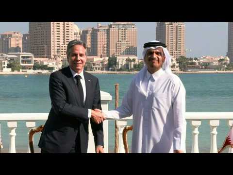 Top US diplomat Blinken and Qatar FM sign agreement as Gulf state hosts World Cup