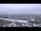 London covered in white after first snow of the winter