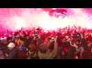 Croatia fans in Zagreb celebrate third place at Qatar World Cup