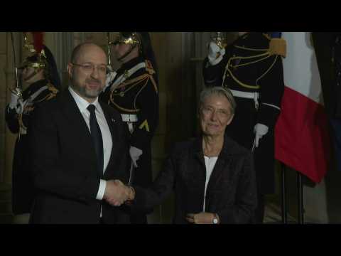 Paris: Ukrainian Prime Minister Denys Shmygal visits French Prime minister Élisabeth Borne