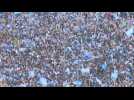 Argentina fans gather in central Buenos Aires to celebrate victory
