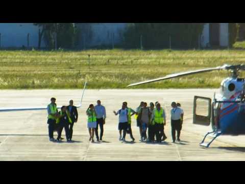 World Cup winners Messi and Di Maria arrive in hometown of Rosario