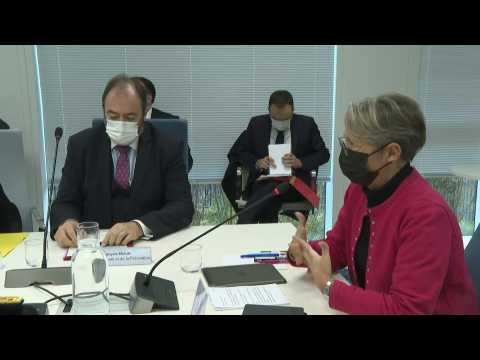Amid epidemics, French PM Borne arrives at greater Paris regional health authority