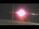 CCTV footage of the collision between two trains in Greece