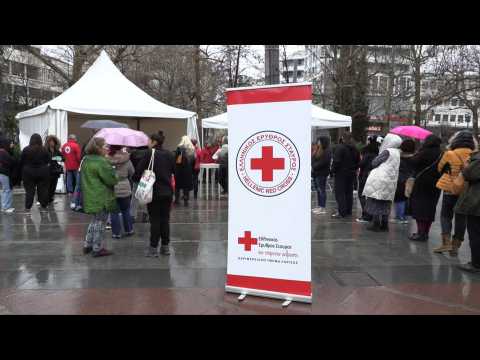 People flock to donate blood in Greece after deadly train crash