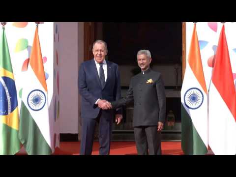 Russian Foreign Minister Lavrov arrives for G20 meeting