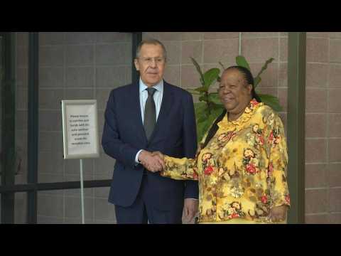 Russian FM Lavrov arrives for talks in South Africa