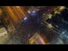 Israel: Aerial images of anti-Netanyahu demonstration in Tel Aviv