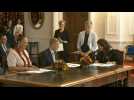 Chris Hipkins sworn in as New Zealand PM after Jacinda Ardern formally steps down