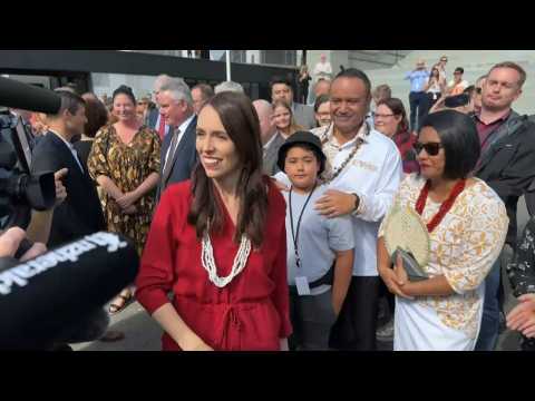 New Zealand PM Jacinda Ardern leaves Parliament to officially resign
