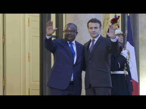 France's Macron welcomes Guinea-Bissau President to the Elysée Palace