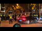 China: Police stand guard at site of Shanghai protest