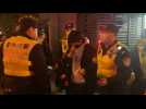 Arrest and heavy police presence on Shanghai intersection