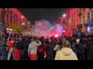 World Cup: Moroccan football fans celebrate in Brussels after progression to last 16