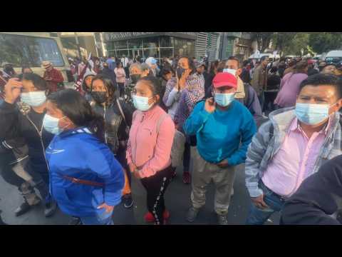 Supporters of Mexican president gather in Mexico City to mark Obrador's fourth year in office