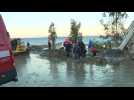 Italian emergency services clean up damage from deadly Ischia landslide
