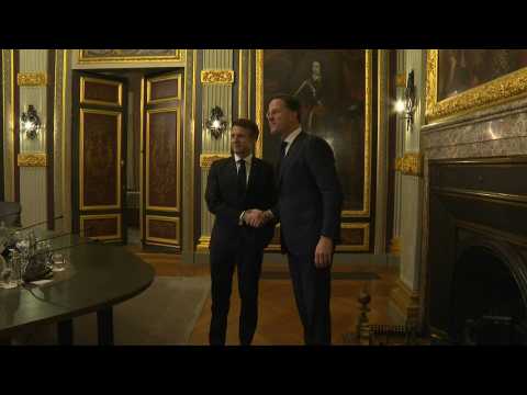 Dutch PM Rutte holds bilateral meeting with French President Macron